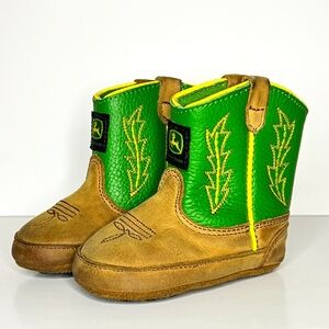 John Deere Johnny Poppers Baby Infant Boots Size 4M JD0186